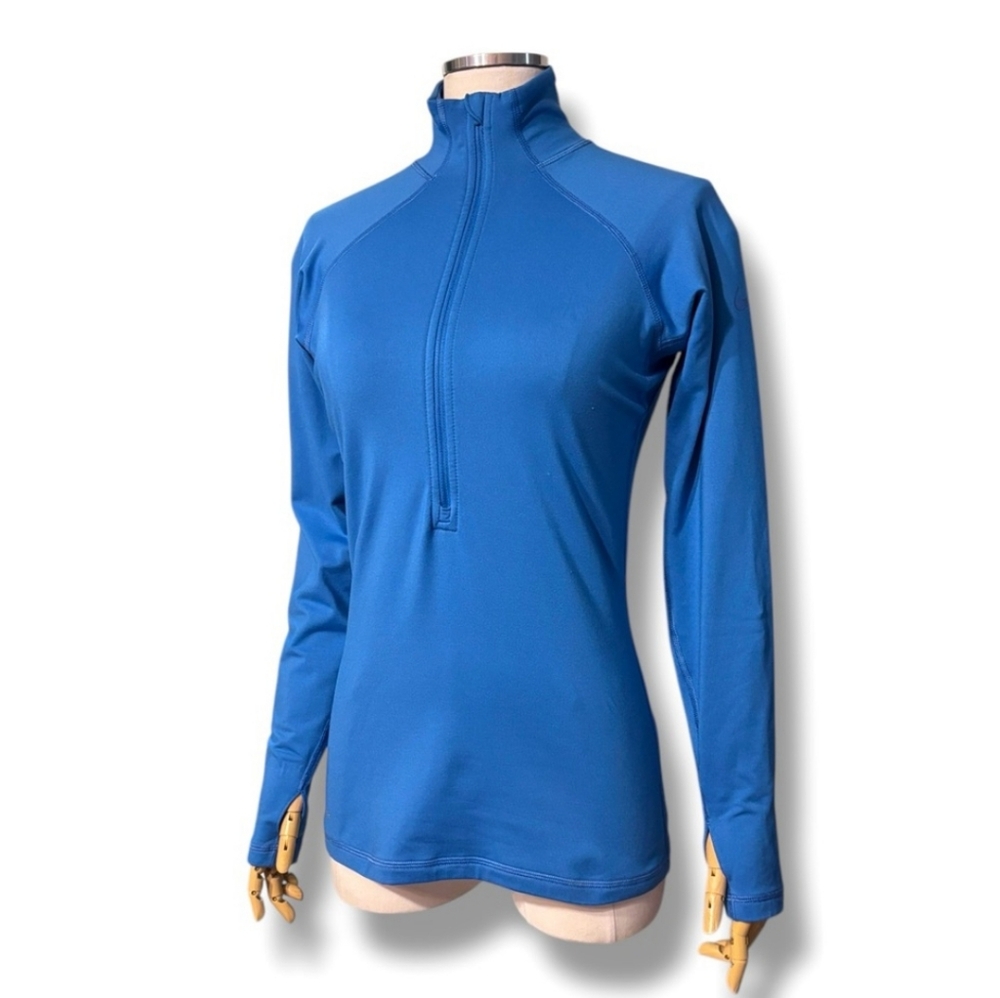 NIKE PRO Blue Dri-Fit Half Zip Element Top